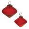 Melrose Ribbed Glass Diamond Ornament (Set of 12)