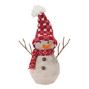Melrose Snowman Decor with Hat and Scarf (Set of 2)
