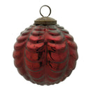 Scalloped Glass Ball Ornament (Set of 12)