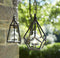Melrose Metal Frame Hanging Tea Light Holder (Set of 2) Copper Decorative Candle