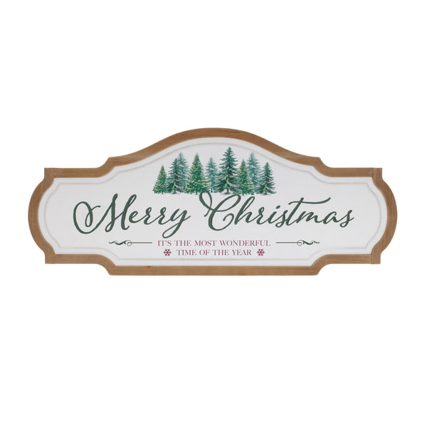 Melrose Framed Metal Merry Christmas Sign 27.5"L