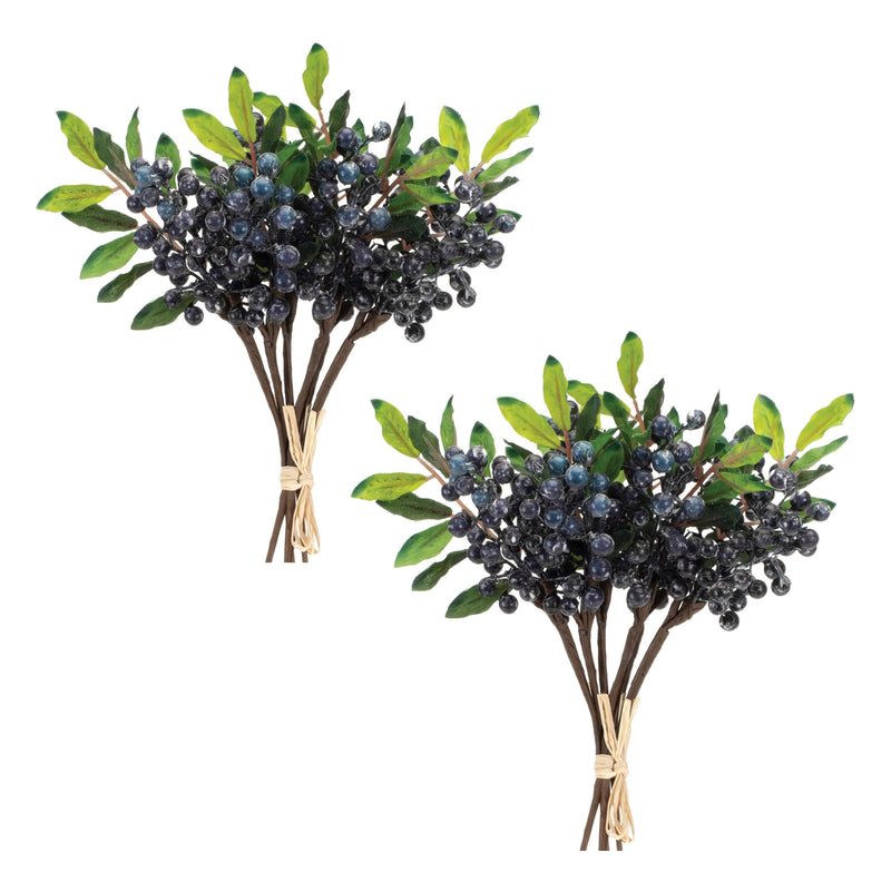 Melrose Blue Berry Foliage Bundle (Set of 2)