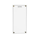 Melrose Acrylic Dry Erase Notes Board 13"H Wall Decor, Nautical, Modern, Acrylic