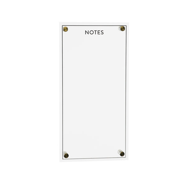 Melrose Acrylic Dry Erase Notes Board 13"H Wall Decor, Nautical, Modern, Acrylic