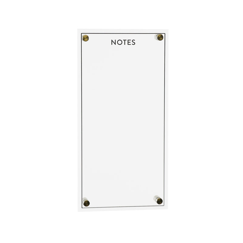 Melrose Acrylic Dry Erase Notes Board 13"H Wall Decor, Nautical, Modern, Acrylic