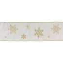 Melrose Elegant Snowflake Ribbon (Set of 2)