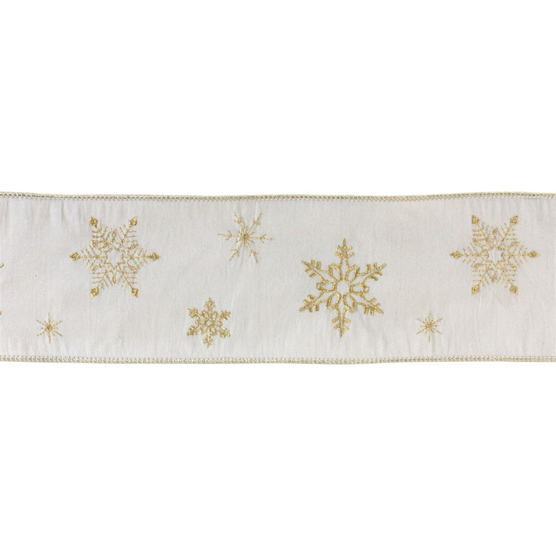 Melrose Elegant Snowflake Ribbon (Set of 2)