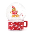 Melrose Snow Globe Mug w/Gingerbread Man