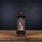 Melrose LED Snow Globe Lantern with Santa and Snowman 10.5"H