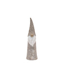Melrose Floral and Leaf Carved Gnome (Set of 2)