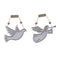Melrose Wood Dove and Angel Sentiment Ornament (Set of 6)