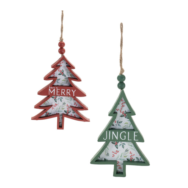 Melrose Rustic Tree Ornament (Set of 12)