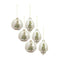 Painted Snowy Pine Tree Ball Ornament (Set of 6)