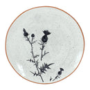 Melrose Rustic Thistle Etched Plate with Speckled Finish (Set of 4)