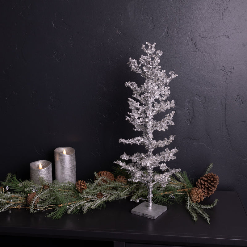Melrose Icy Jeweled Twig Tree (Set of 2)