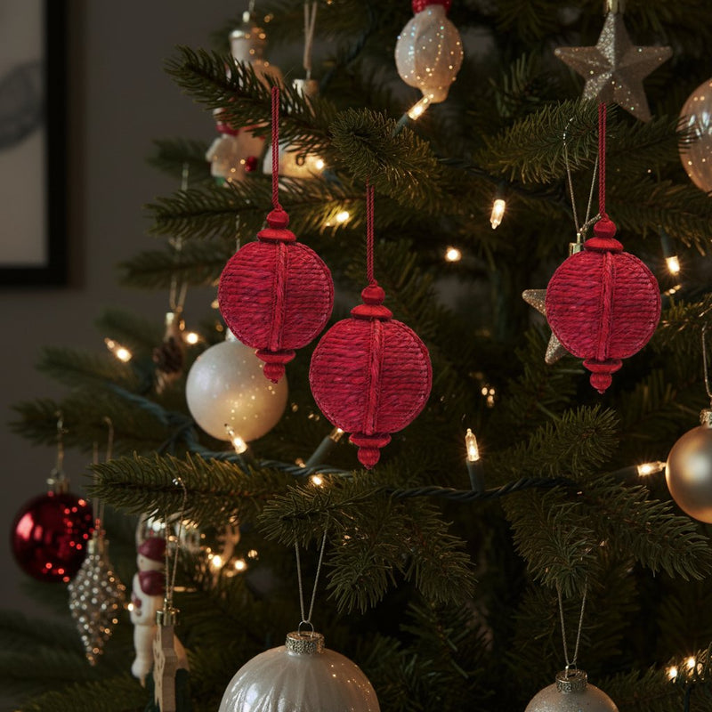 Melrose Jute Onion Ornament (Set of 4)