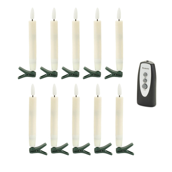 Melrose LED Clip-On Taper Candle (Set of 10)