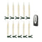 Melrose LED Clip-On Taper Candle (Set of 10)