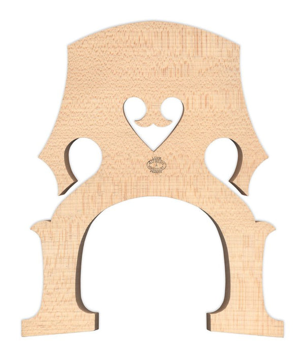 Aubert Luxe French Double‑Bass Bridge #21 3/4 150 mm Medium‑Heart