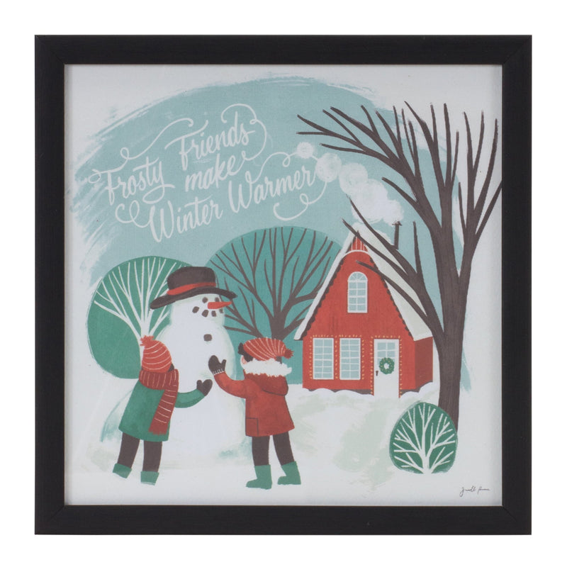 Melrose Framed Winter Scene Wall Art (Set of 3)