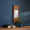 Melrose Rustic Wooden Wall Mirror 29"H, Rustic, Wood