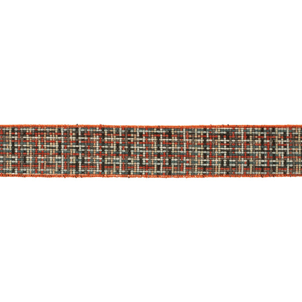 Melrose Checkered Woven Wired Ribbon (Set of 2)