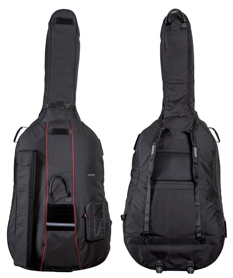 GEWA Prestige Rolly 3/4 Double Bass Gig Bag - 25mm Padding - Black