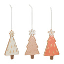 Melrose Ceramic Pine Tree Ornament (Set of 6)