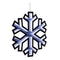 Melrose Holiday Snowflake Ekkolight 23.5"H