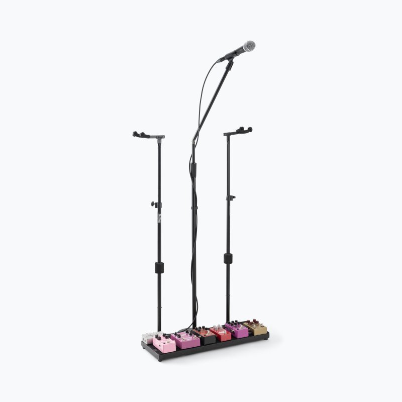 On‑Stage GPA1003 Pedalboard Utility Stand Black Heavy‑Base Mic Holder