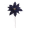 Melrose Glittered Poinsettia Flower Stem (Set of 6)