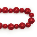 Melrose Beaded Ball Ornament String Garland (Set of 2)