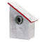 Melrose Flocked Wood Birdhouse with Wreath Accent (Set of 4)