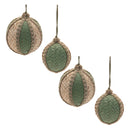 Melrose Woven Bamboo Ball Ornament (Set of 4)