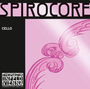 Thomastik Spirocore Cello String Set 4/4 - Chrome Wound, Medium Tension