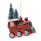 Melrose Glittered Glass Train Ornament (Set of 6)