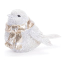 Melrose Glittered Winter Bird with Scarf (Set of 6)