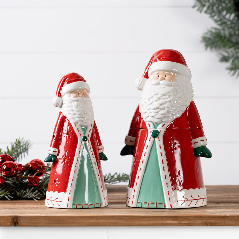 Melrose Ceramic Santa Tea Light Holder 10.25"H