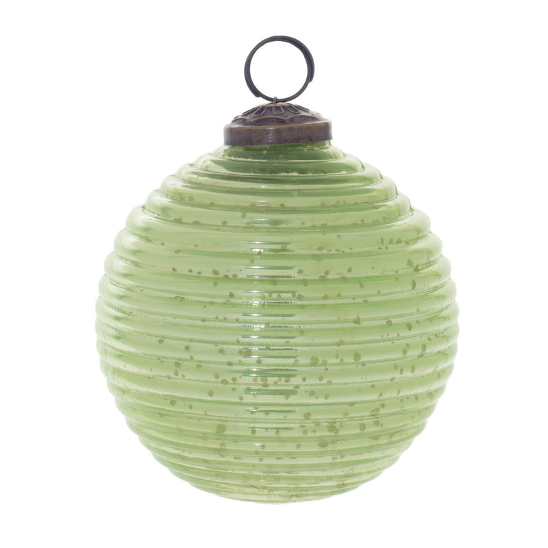 Melrose Ribbed Mercury Glass Ball Ornament (Set of 6)