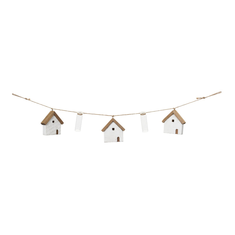 Melrose House and Tube Vase String Garland (Set of 2)