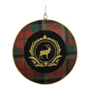 Melrose Metal Deer and Pine Tree Disc Ornament (Set of 6)