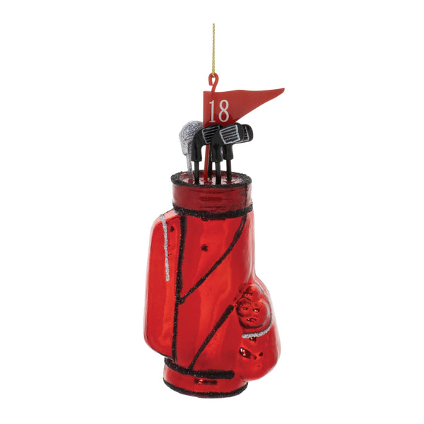 Melrose Glass Golf Bag Ornament (Set of 12)