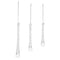 Melrose Clear Beaded Glass Icicle Drop Ornament (Set of 12)