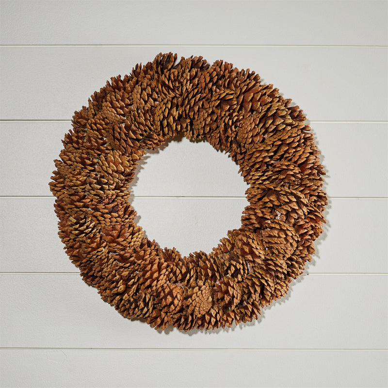 Melrose Natural Pinecone Wreath 18"D