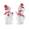 Melrose Snowman with Candy Cane Figurines (Set of 2
