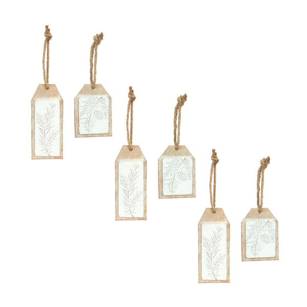 Melrose Wood Design Pine Branch (Set of 6)