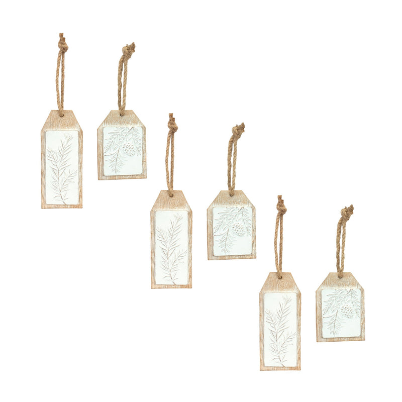 Melrose Wood Design Pine Branch (Set of 6)