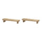 Melrose Mango Wood Tray (Set of 2)