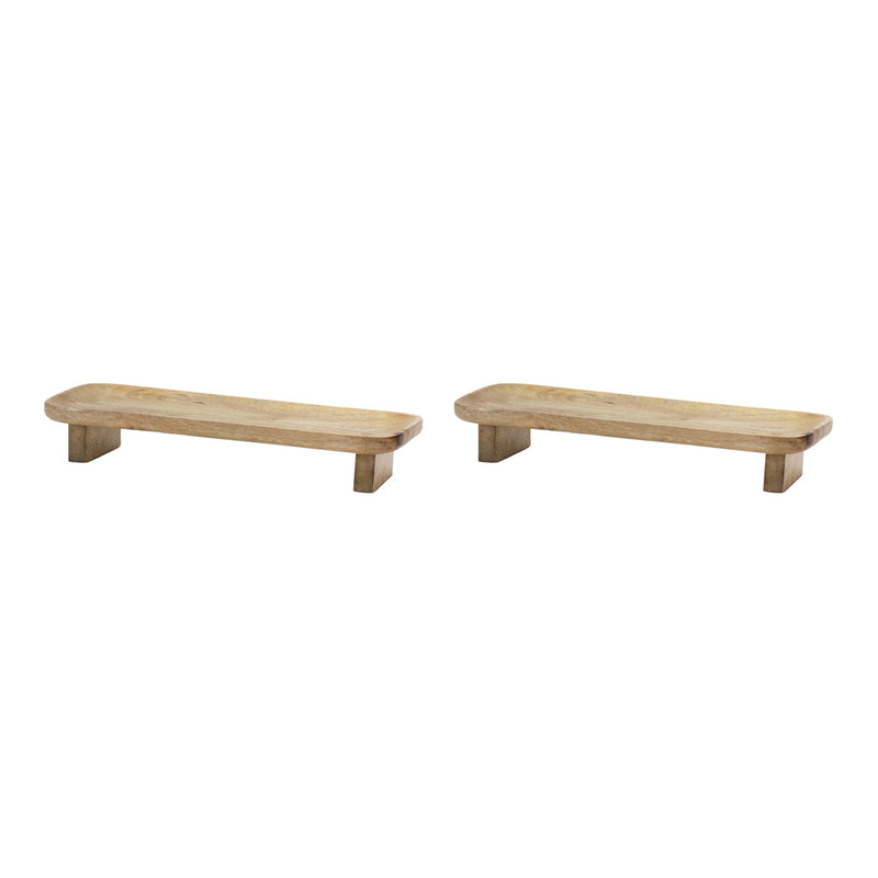 Melrose Mango Wood Tray (Set of 2)