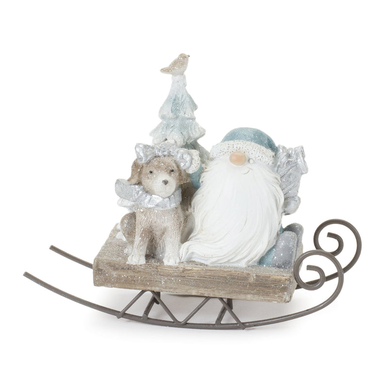 Melrose Gnome on Sled Figurine (Set of 2)